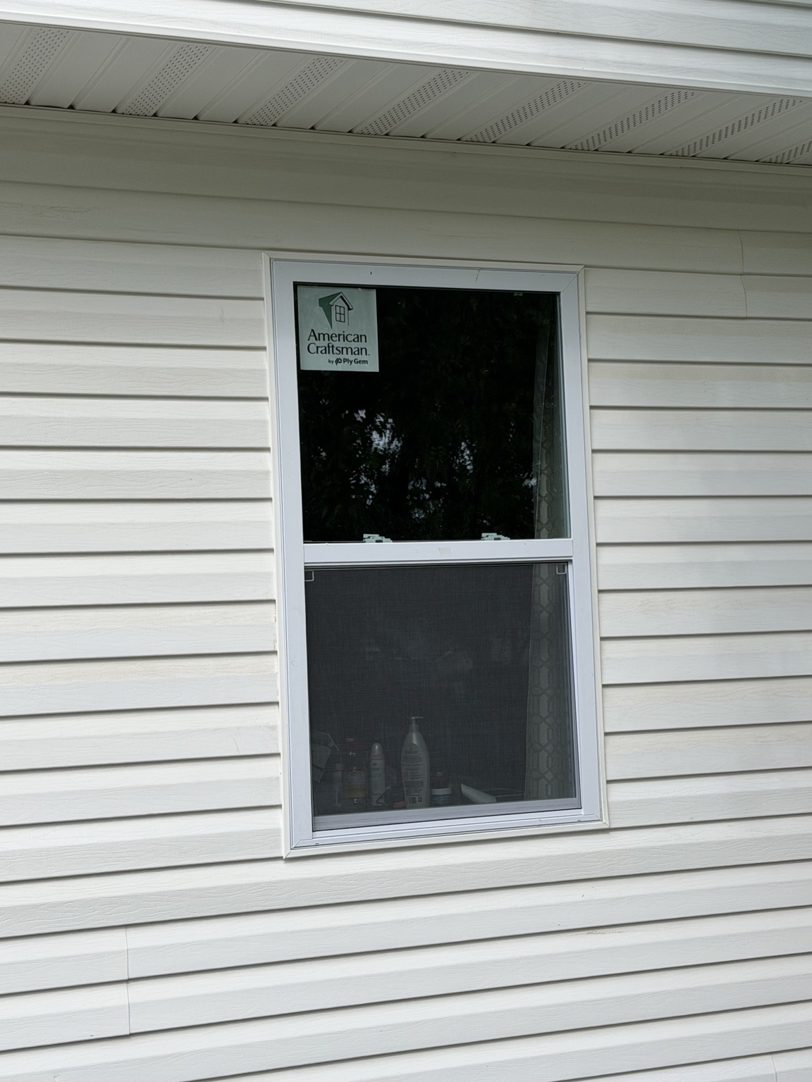 Completed replacement window installation