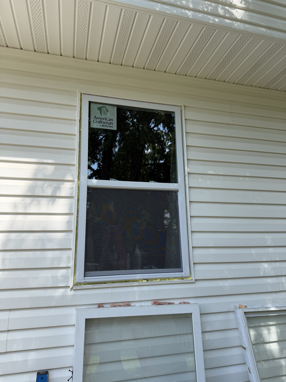Window installation in progress